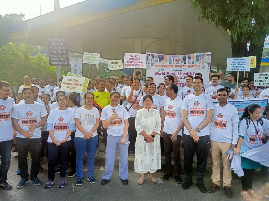 World Mental Health Day walk — Nagpur Psychiatric Society